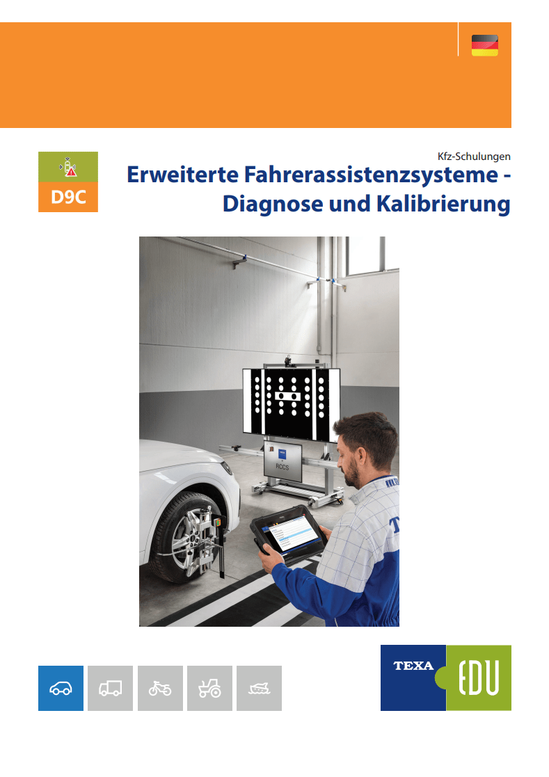D9C Erweiterte Fahrerassistenzsysteme - Diagnose und Kalibrierung